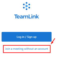 Video conference (students, employees, etc.) without registration with TeamLink